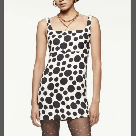 Zara Limited Edition Polka Dot Mini Dress - Picture 2 of 12